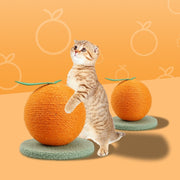 sisal fruit cat scratching board with climbing frame, view 3 - MRSLM