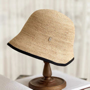 summer beach straw bucket hat, view 7 - MRSLM