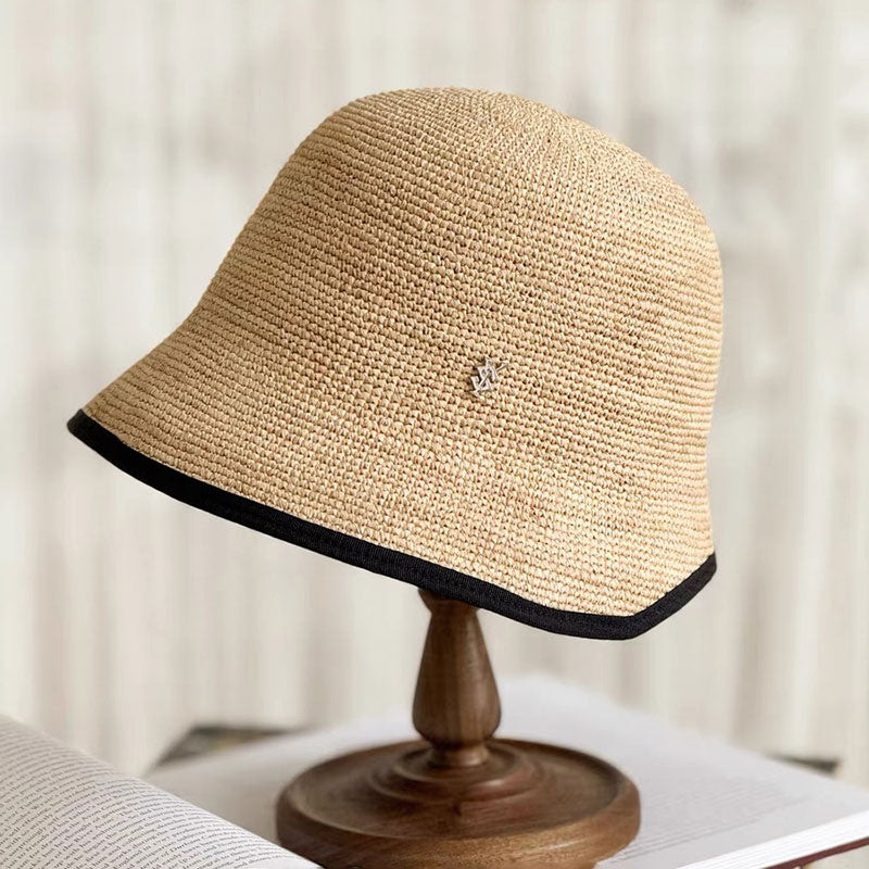 summer beach straw bucket hat, view 7 - MRSLM