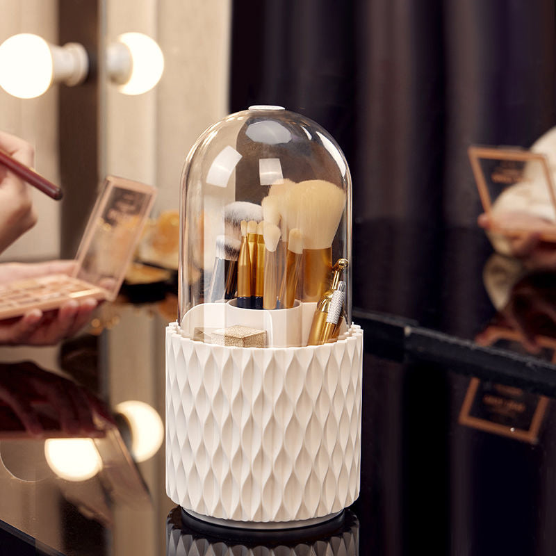 360 rotating makeup brush storage box, view 6 - MRSLM