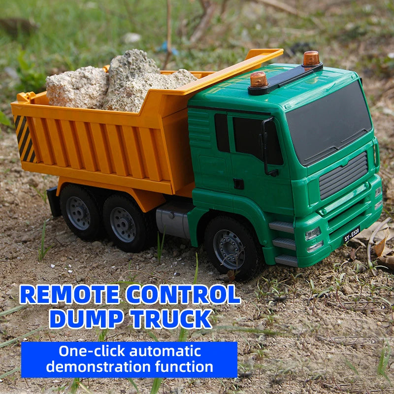 remote control engineering dump truck, view 2 - MRSLM