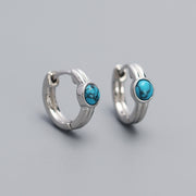 round silver earrings, view 2 - MRSLM