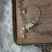 freshwater pearl shell ear clip, view 4 - MRSLM