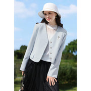 lace stand-up collar tank top, view 7 - MRSLM