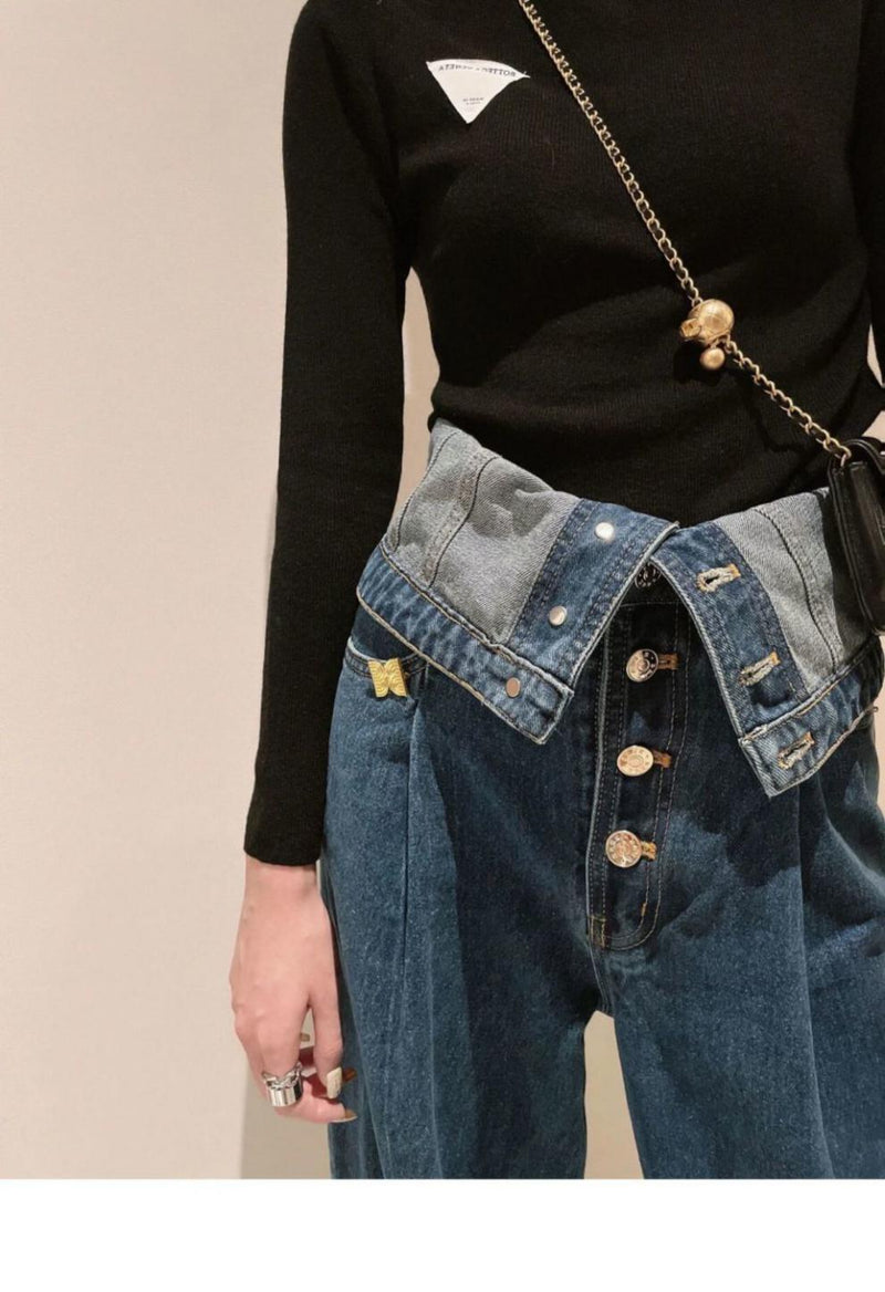 Relaxed high waist wide-leg pants, view 3 - MRSLM