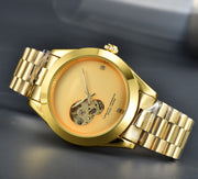 men's hollow mechanical casual watch, view 5 - MRSLM