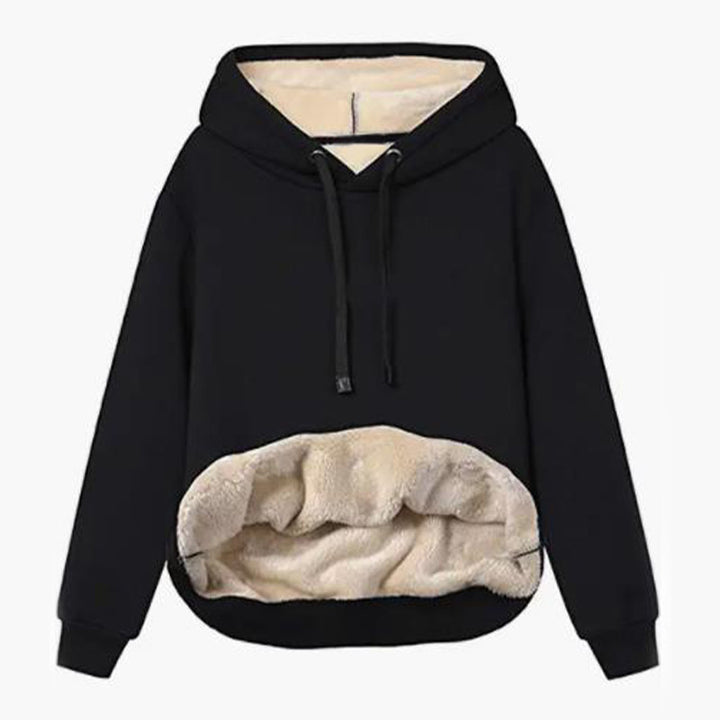 Women's Thermal Sherpa Pocket Hooded Sports Sweatshirt Jacket