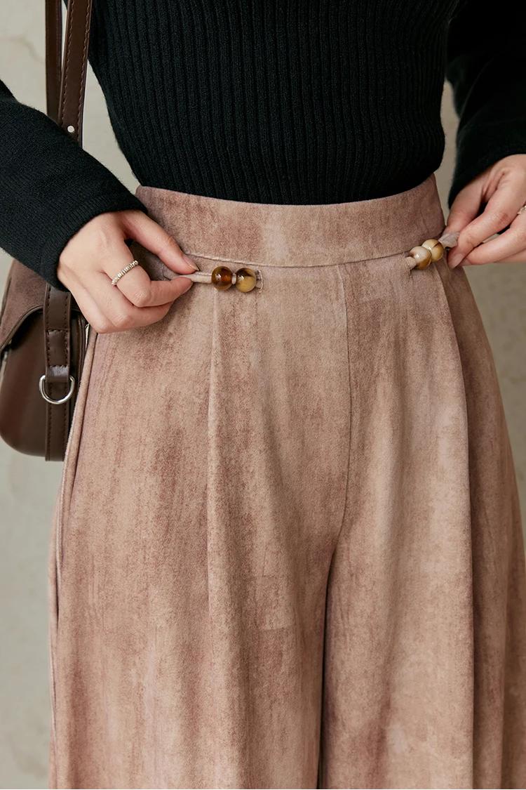 high-waisted wide leg pants, view 5 - MRSLM