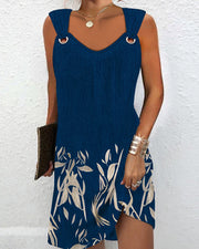 sleeveless vest jacquard dress, view 11 - MRSLM