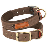 padded nylon dog collar, view 2 - MRSLM