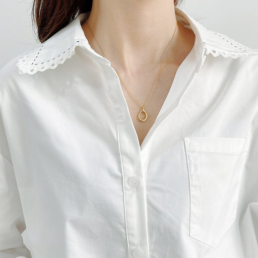 925 silver water drop necklace - MRSLM