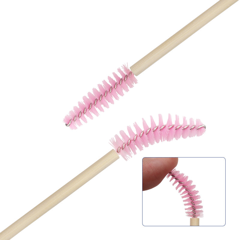 disposable bamboo eyebrow and eyelash brushes, view 5 - MRSLM