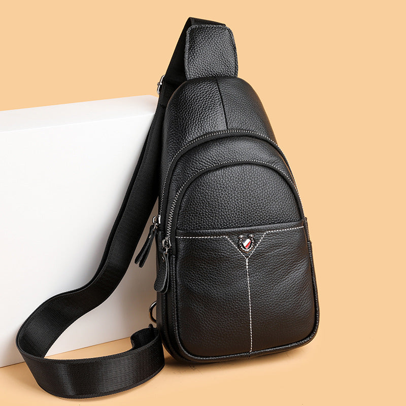 men's leather chest bag, view 4 - MRSLM