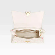Half moon genuine leather handbag, view 11 - MRSLM