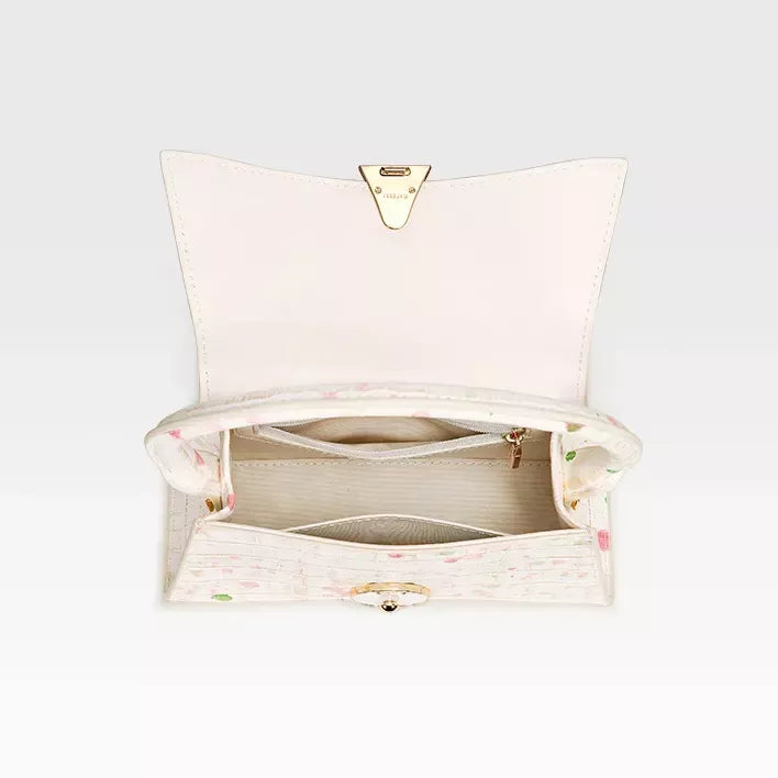 Half moon genuine leather handbag, view 11 - MRSLM