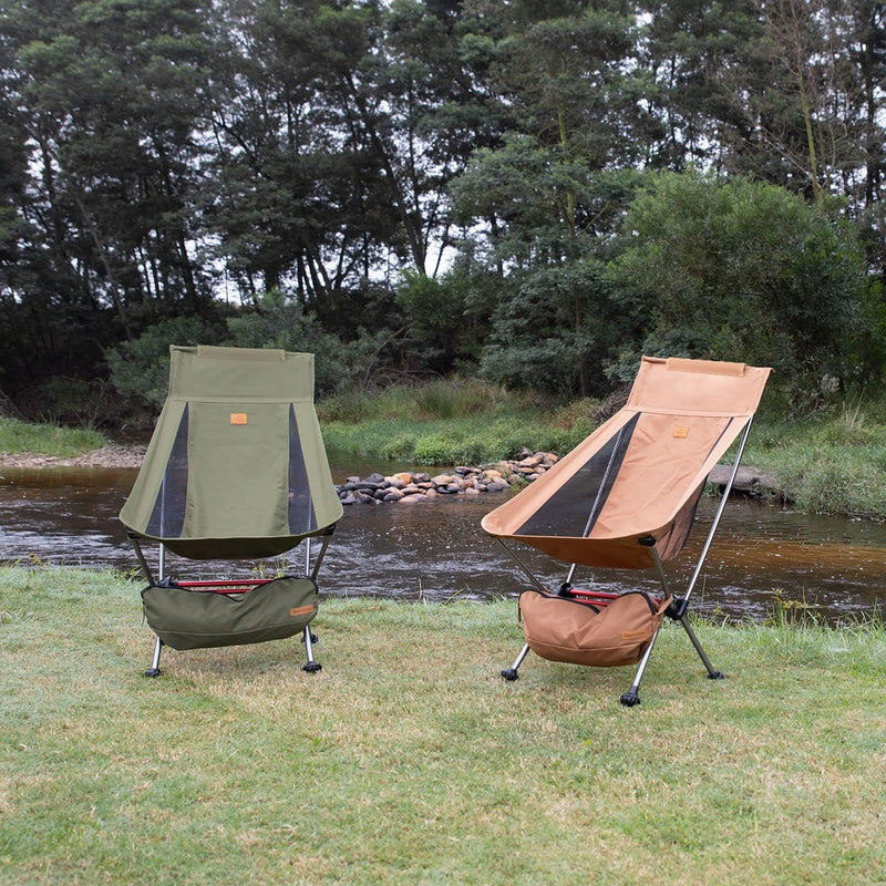 ultralight high back folding moon chair, view 6 - MRSLM