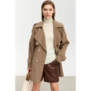 women's mid-length wool coat, view 4 - MRSLM