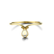 925 silver blue moonstone v-shaped ring, view 4 - MRSLM