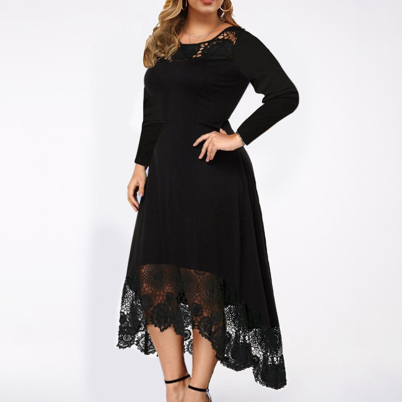 Women's lace high waist dress - MRSLM