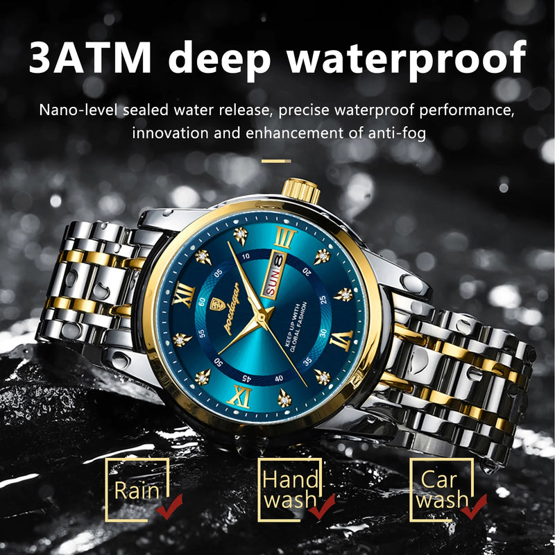 men's luminous quartz watch, view 12 - MRSLM