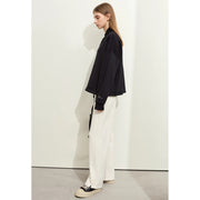 minimalist cross-collar hoodie, view 3 - MRSLM
