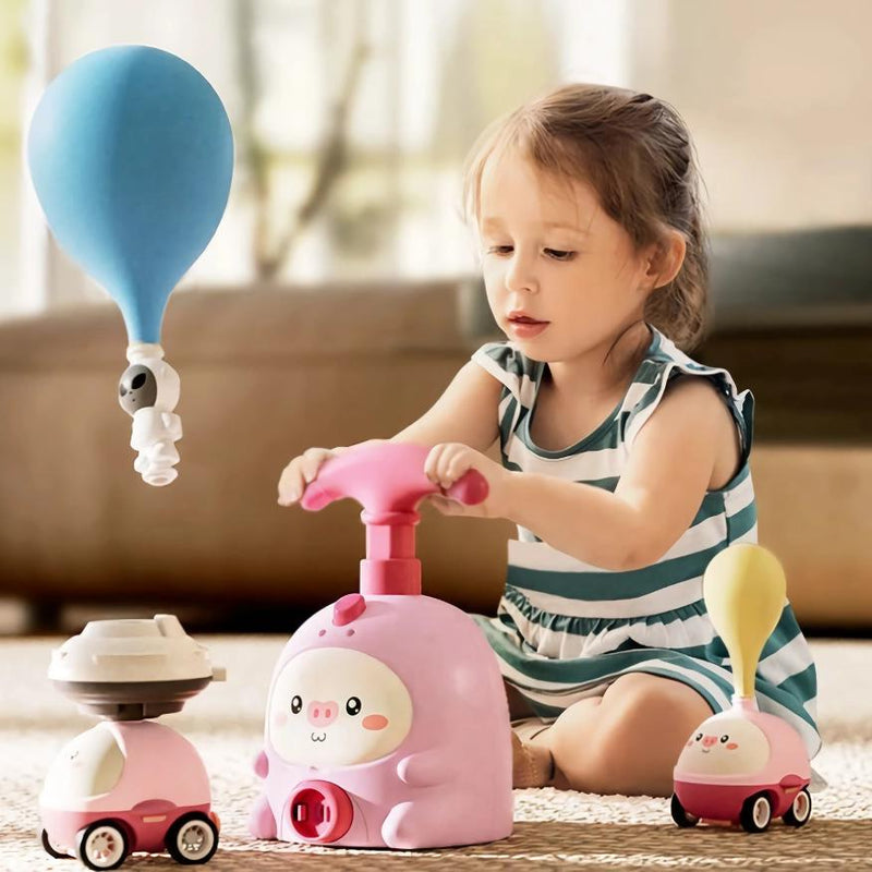 balloon-powered launcher and car set, view 5 - MRSLM