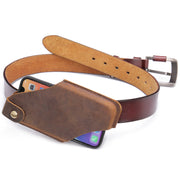 small cowhide crossbody phone bag, view 5 - MRSLM