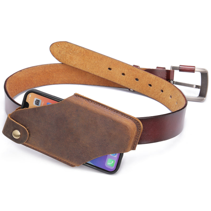 small cowhide crossbody phone bag, view 5 - MRSLM