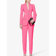 hollow out blazer and pant set, view 3 - MRSLM