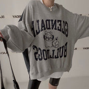 women's denim splicing sweater - MRSLM