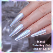 holographic metallic nail gel, view 6 - MRSLM