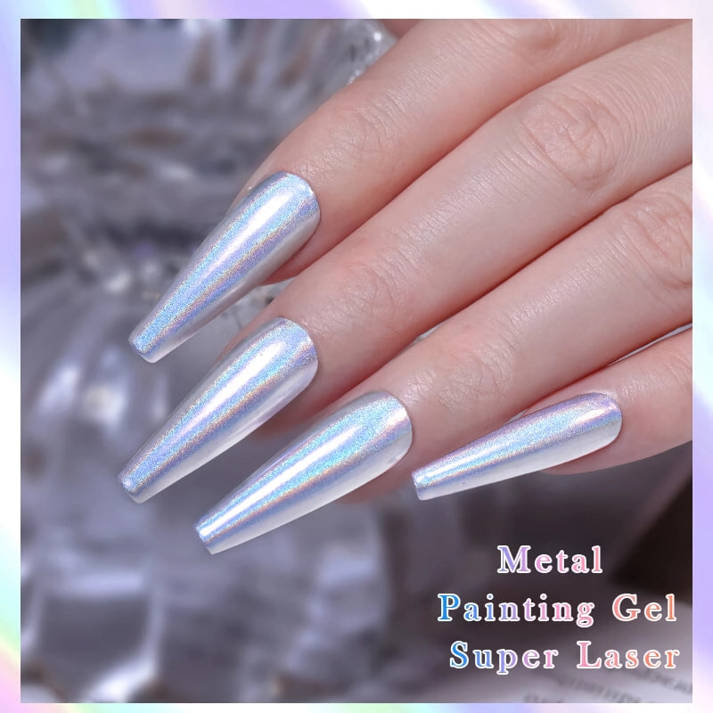 holographic metallic nail gel, view 6 - MRSLM
