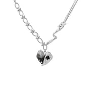 Copper alloy geometric pendant necklace, view 2 - MRSLM