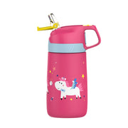 children's insulated water bottle with straw, view 9 - MRSLM