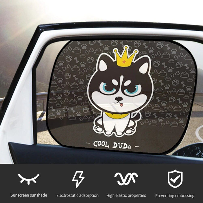 cartoon animal car window sunshades, view 10 - MRSLM