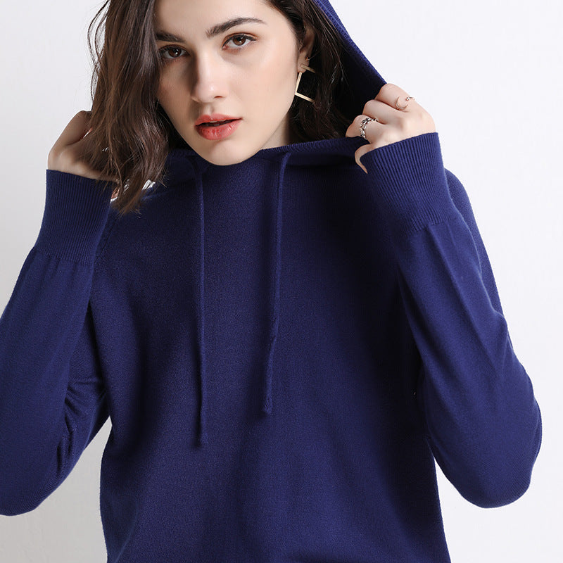 Women's Thin Sweater Hooded Sweater