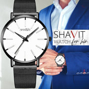 men's ultra thin quartz watch, view 6 - MRSLM