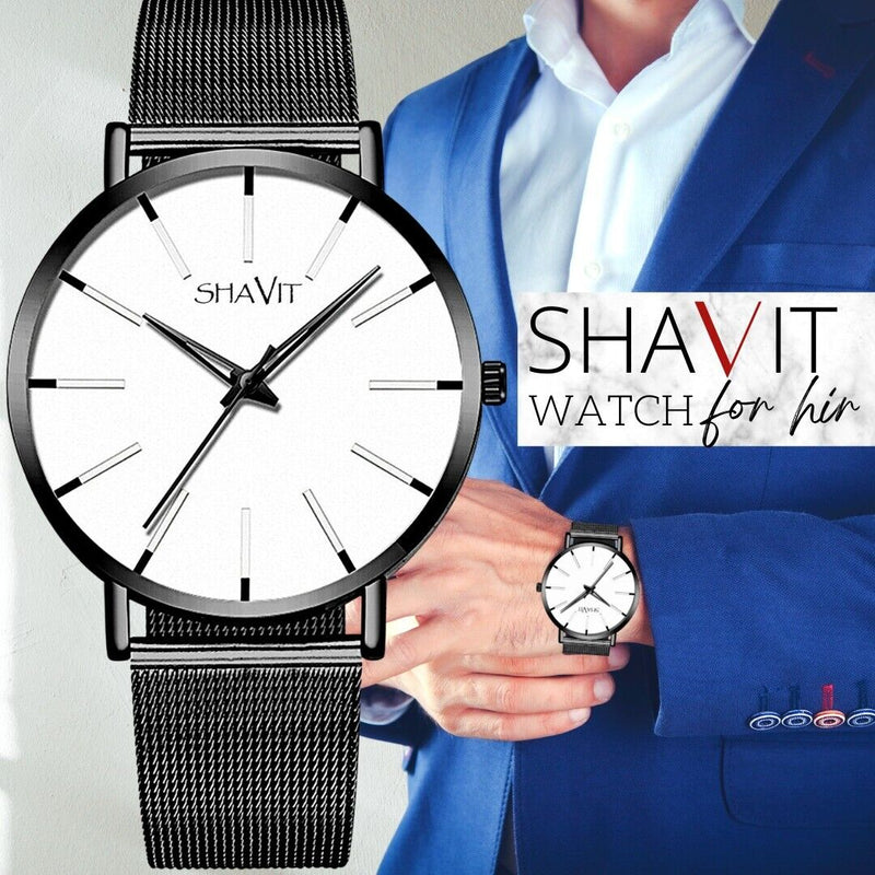 men's ultra thin quartz watch, view 6 - MRSLM