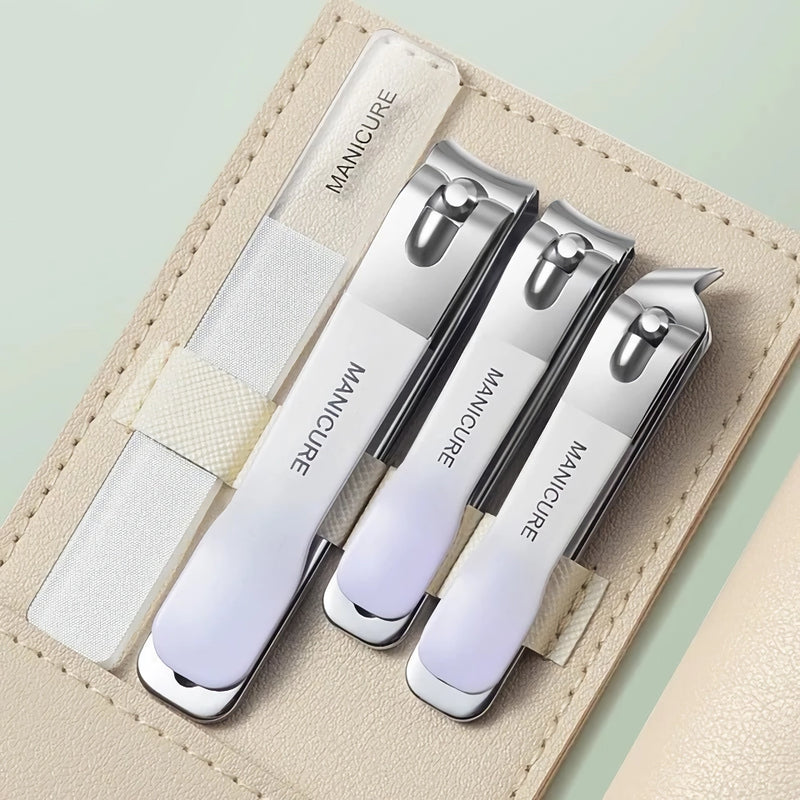 stainless steel nail clipper set, view 3 - MRSLM