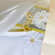 translucent flower drop earrings, view 5 - MRSLM