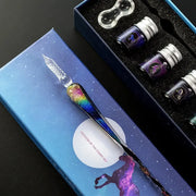 Rainbow crystal glass dip pen watercolor set, view 4 - MRSLM
