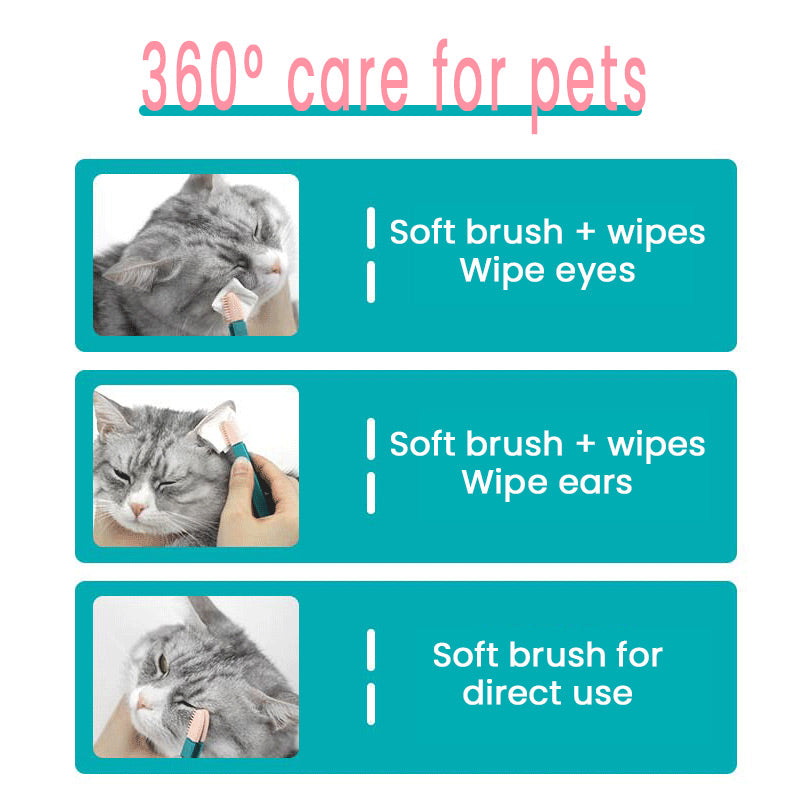 soft pet eye cleaning brush, view 7 - MRSLM