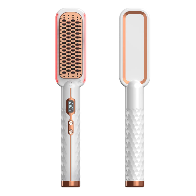 2-in-1 hot comb and straightening brush, view 2 - MRSLM