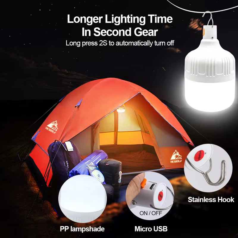 usb rechargeable led camping light, view 3 - MRSLM