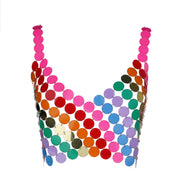 women's sequin backless sling top, view 6 - MRSLM
