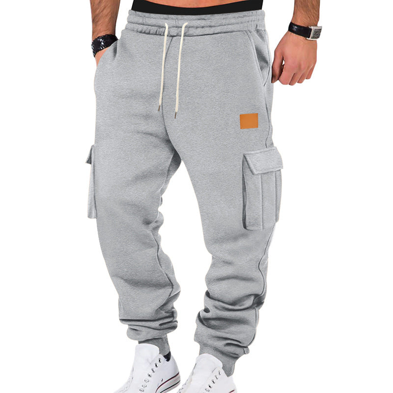 men's multi-pocket cargo sweatpants, view 9 - MRSLM