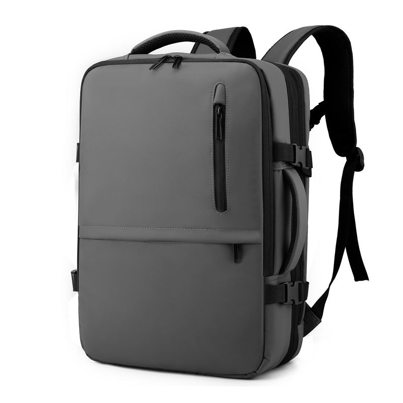 Waterproof expandable USB charging backpack, view 3 - MRSLM