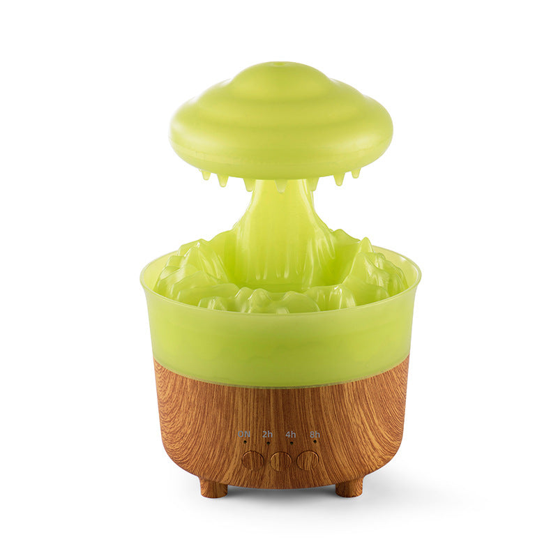 Rain Cloud Night Light Humidifier With Raining Water Drop Sound And 7 Color Led Light Essential Oil Diffuser