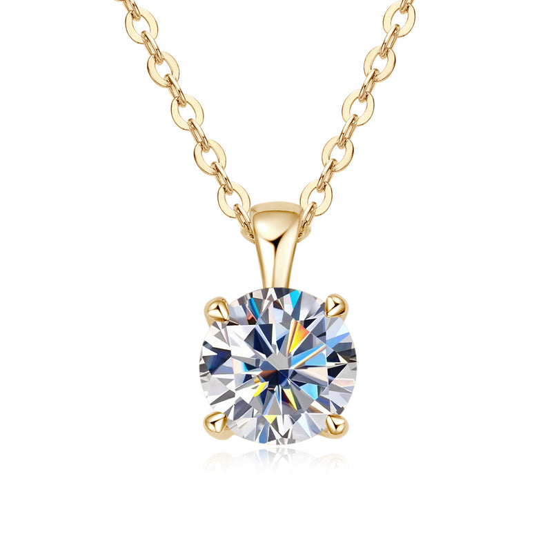 moissanite pendant necklace, view 12 - MRSLM