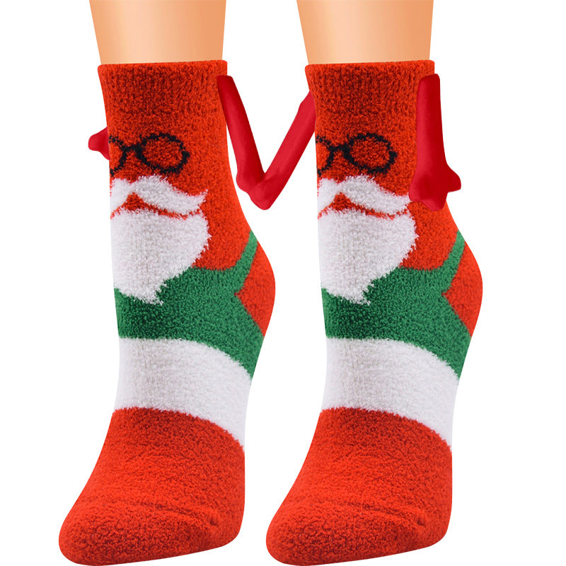 christmas magnetic couple socks, view 13 - MRSLM